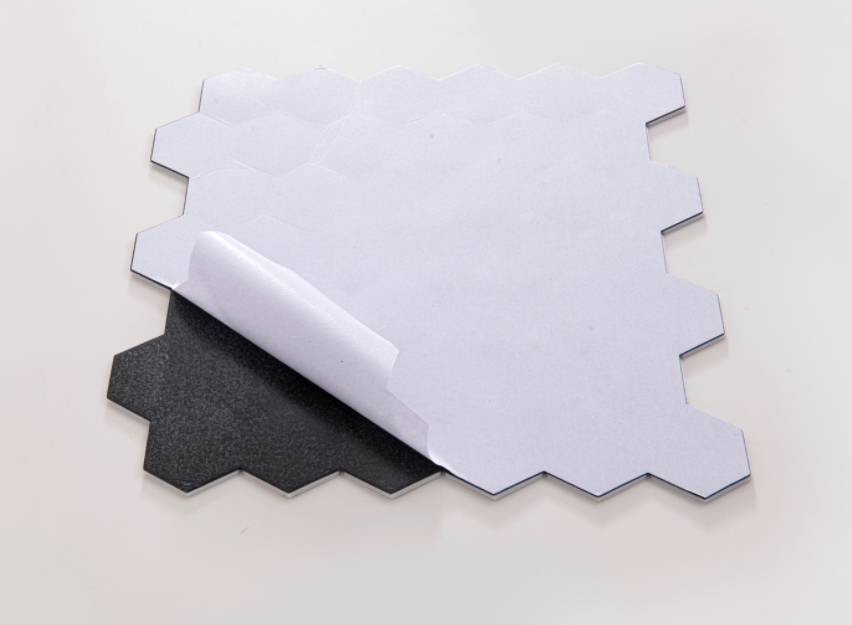 Minimalist Hexagonal Brushed S - Pvc Panel Background recension och pris