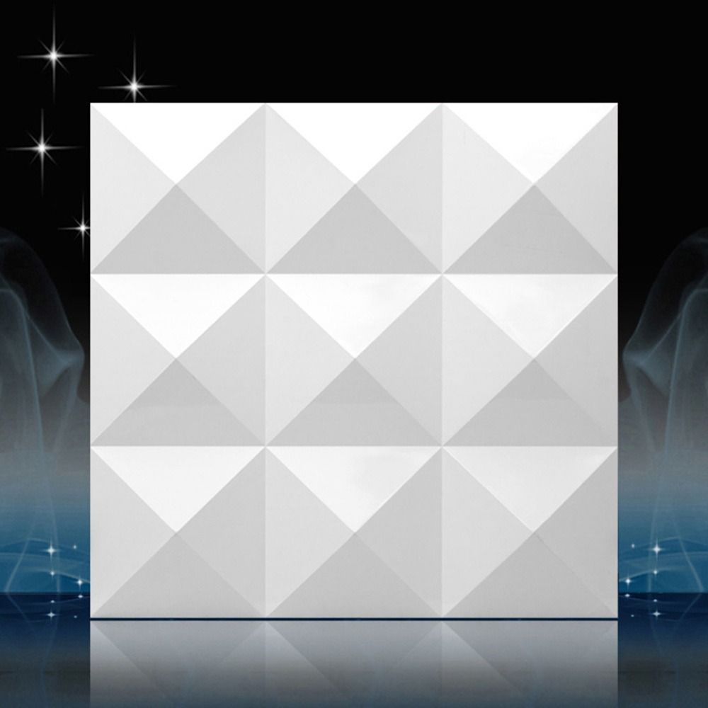 White 3D Wall Panel 50*50cm Em - Pvc Panel Background recension och pris