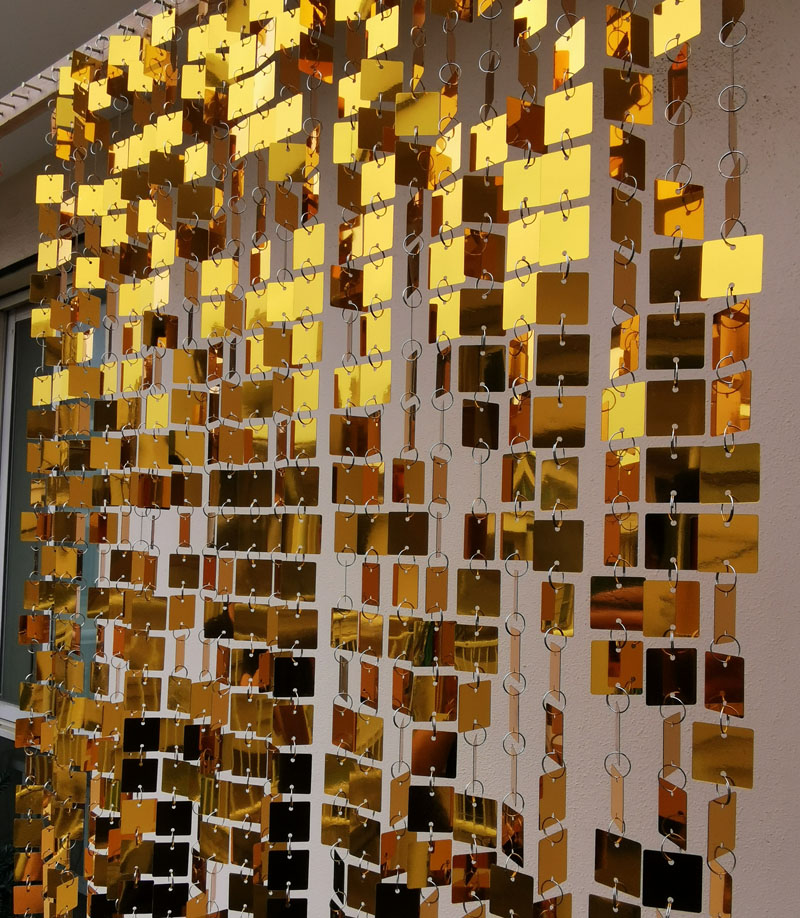 3cm Gold Silver Square Sequins - Pvc Panel Background recension och pris